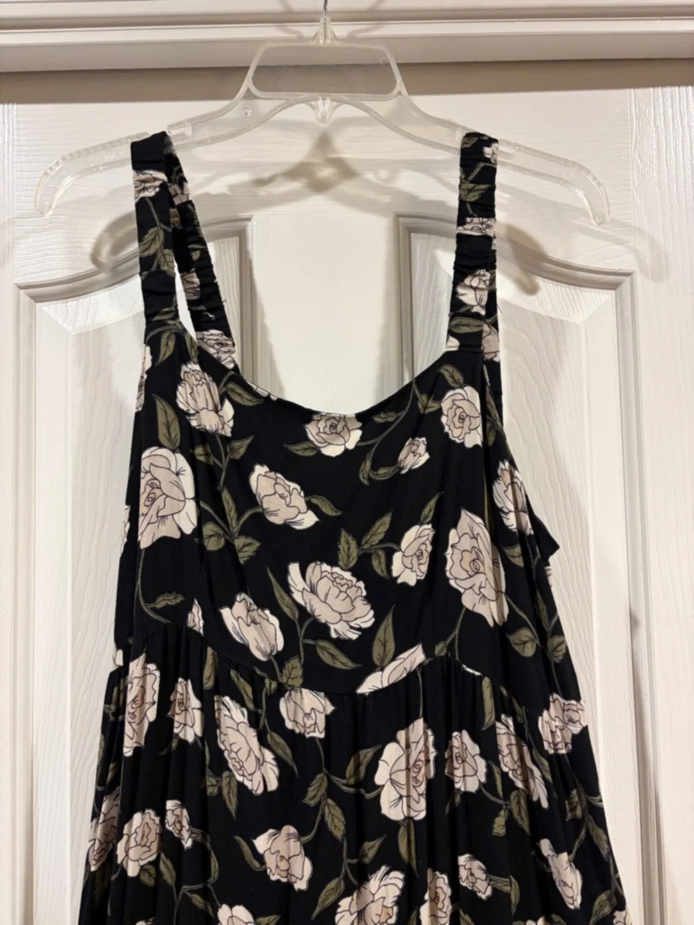 Saltwater LUXE Floral Black Sleeveless Maxi Dress size M excellent cond - Picture 4 of 8